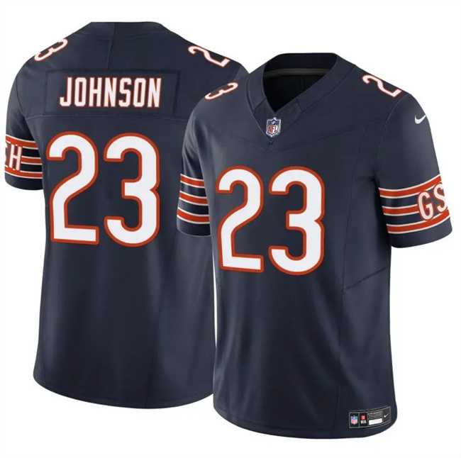 Men & Women & Youth Chicago Bears #23 Roschon Johnson Navy 2023 F.U.S.E. Vapor Stitched Football Jersey